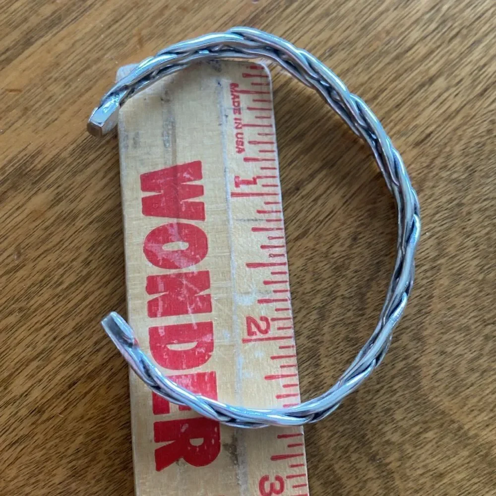 Vintage Mexican sterling silver braided bracelet